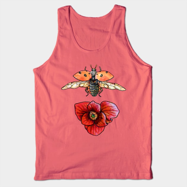 Nine Spotted Lady Beetle and Pawpaw Tank Top by ThisIsNotAnImageOfLoss